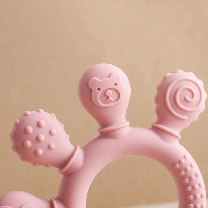 New Baby Silicone Teether Dental Toys,BPA Free Silicone