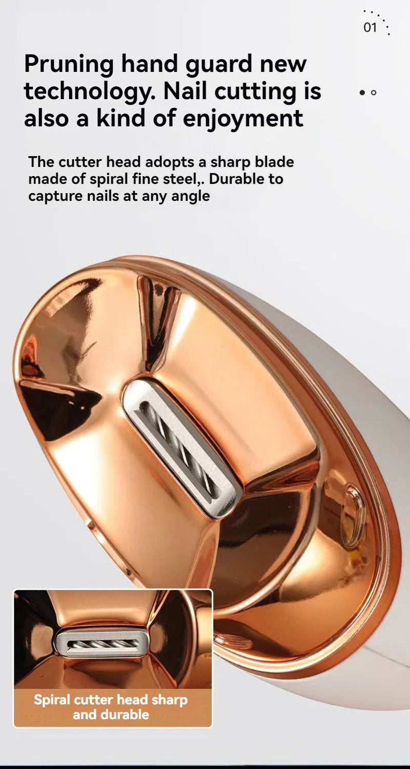 Fully Automatic Electric Nail Clipper, Grinder, Anti Splash,Trimming And Polishing
