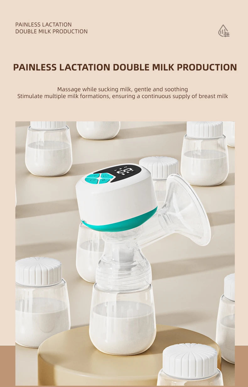 Electric Breast Pump With 180ml Bottle Milk Puller
