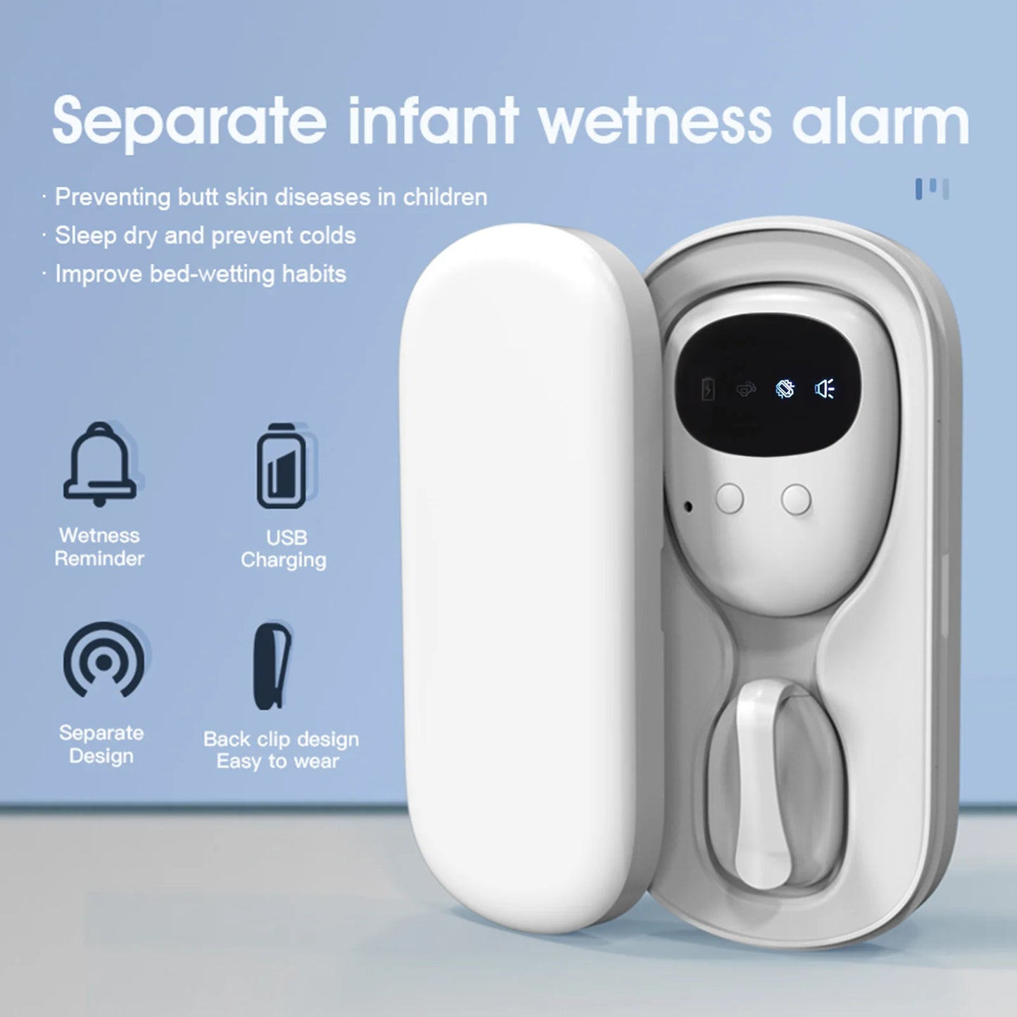 Arm Wear Bedwetting Alarm,Baby Sensor