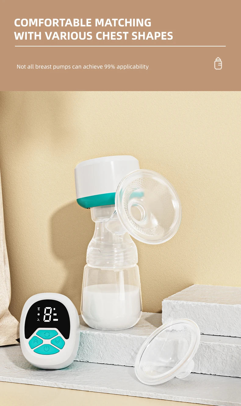 Electric Breast Pump With 180ml Bottle Milk Puller