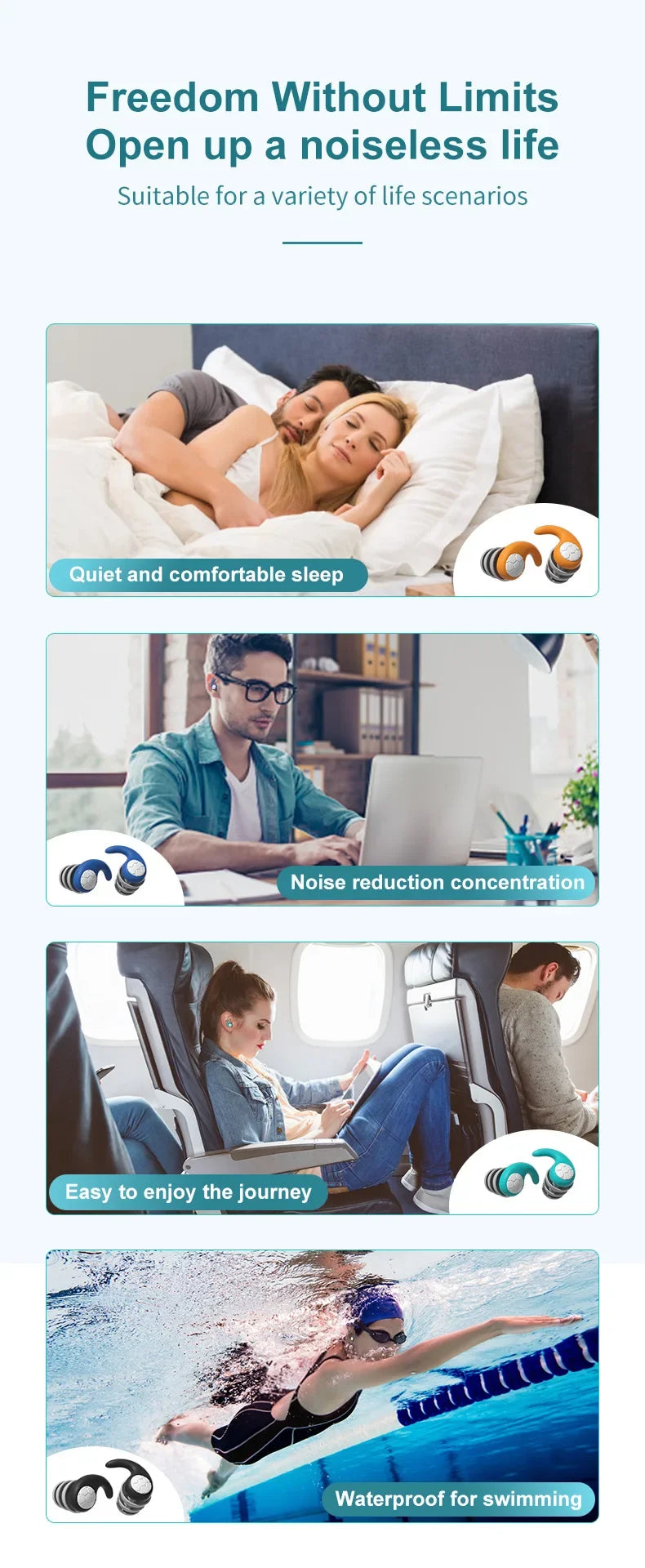 Sleep Noise Reduction Earplug,Ear Protection