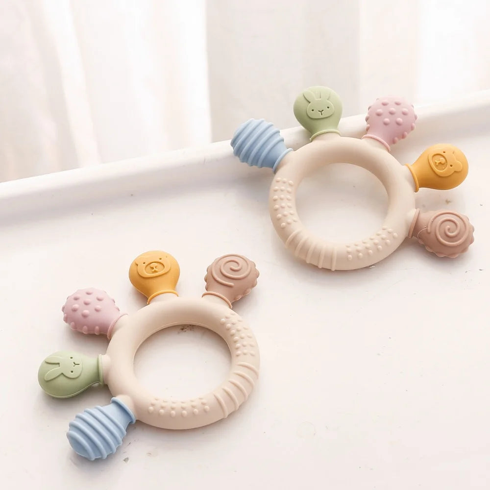 New Baby Silicone Teether Dental Toys,BPA Free Silicone