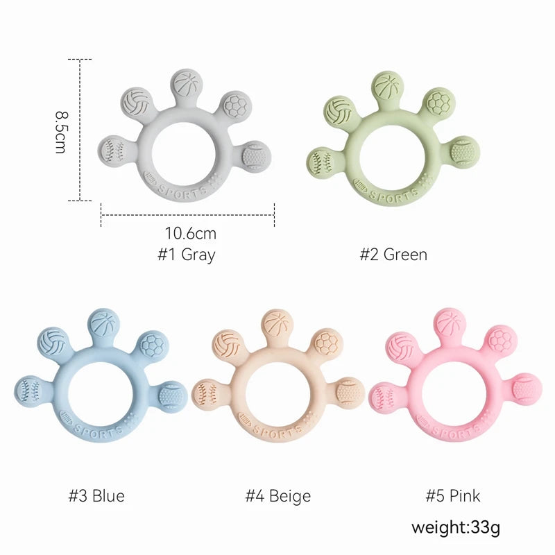 New Baby Silicone Teether Dental Toys,BPA Free Silicone