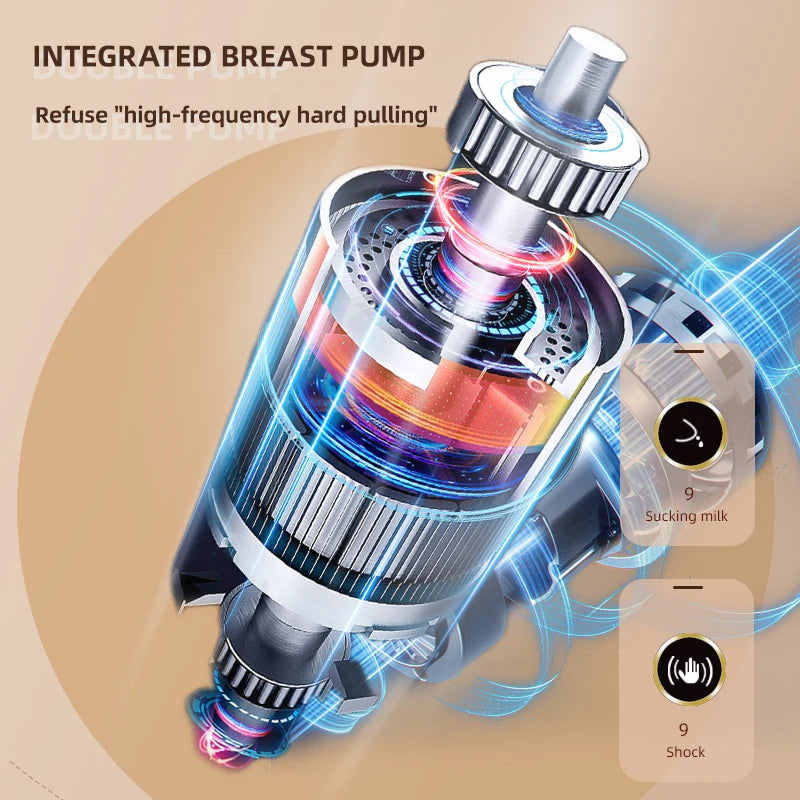 Electric Breast Pump With 180ml Bottle Milk Puller