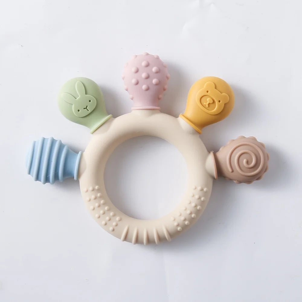 New Baby Silicone Teether Dental Toys,BPA Free Silicone