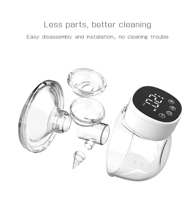 Wearable Breast Pump Electric Handsfree 3 Modes 9 Levels