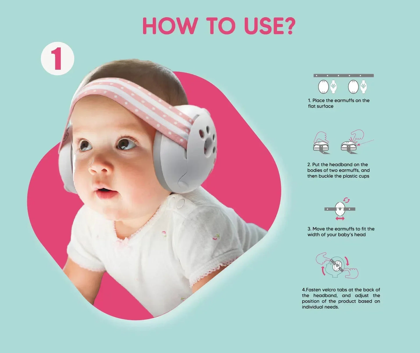 Baby Ear Protection Noise Cancelling Headphones 2-in-1